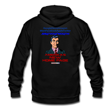 Load image into Gallery viewer, AMERIKA&#39;S NEW HOME PAGE - Unisex Fleece Zip Hoodie - black
