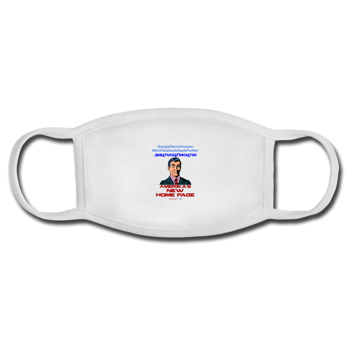 AMERIKA'S NEW HOME PAGE - Face Mask - white/white