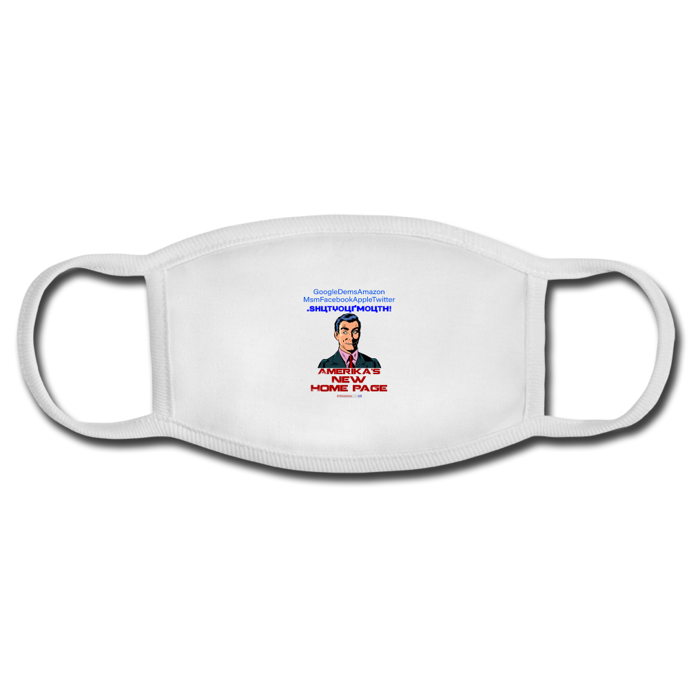 AMERIKA'S NEW HOME PAGE - Face Mask - white/white