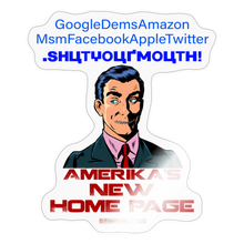 Load image into Gallery viewer, AMERIKA&#39;S NEW HOME PAGE - Sticker - transparent glossy
