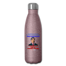 Load image into Gallery viewer, AMERIKA&#39;S NEW HOME PAGE - Insulated Stainless Steel Water Bottle - pink glitter
