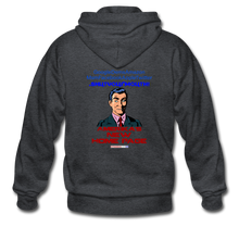 Load image into Gallery viewer, AMERIKA&#39;S NEW HOME PAGE - Gildan Heavy Blend Adult Zip Hoodie - deep heather
