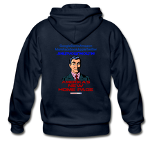 Load image into Gallery viewer, AMERIKA&#39;S NEW HOME PAGE - Gildan Heavy Blend Adult Zip Hoodie - navy
