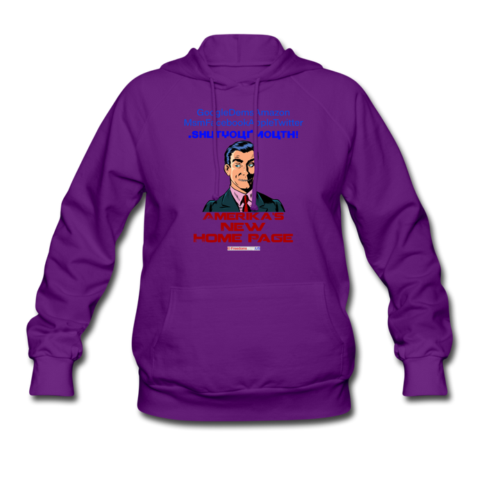 AMERIKA'S NEW HOME PAGE - Women's Hoodie - purple