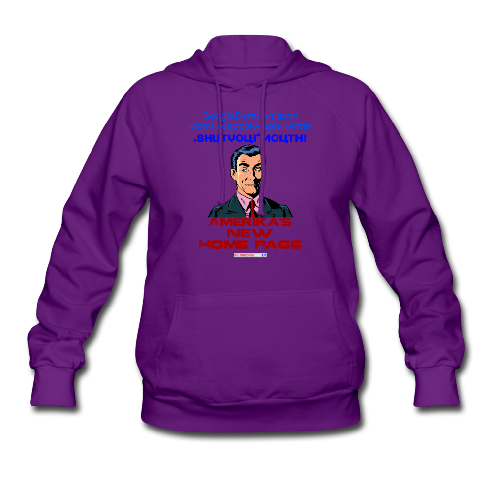 AMERIKA'S NEW HOME PAGE - Women's Hoodie - purple