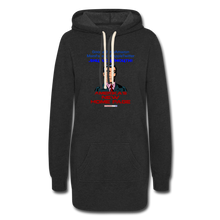 Load image into Gallery viewer, AMERIKA&#39;S NEW HOME PAGE - Women&#39;s Hoodie Dress - heather black
