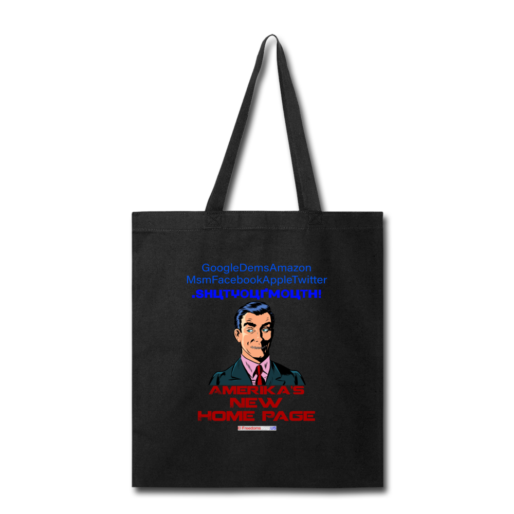 AMERIKA'S NEW HOME PAGE - Tote Bag - black