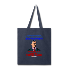 Load image into Gallery viewer, AMERIKA&#39;S NEW HOME PAGE - Tote Bag - navy
