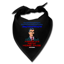 Load image into Gallery viewer, AMERIKA&#39;S NEW HOME PAGE - Bandana - black
