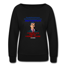 Load image into Gallery viewer, AMERIKA&#39;S NEW HOME PAGE - Women’s Crewneck Sweatshirt - black
