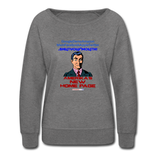 Load image into Gallery viewer, AMERIKA&#39;S NEW HOME PAGE - Women’s Crewneck Sweatshirt - heather gray
