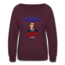 Load image into Gallery viewer, AMERIKA&#39;S NEW HOME PAGE - Women’s Crewneck Sweatshirt - plum
