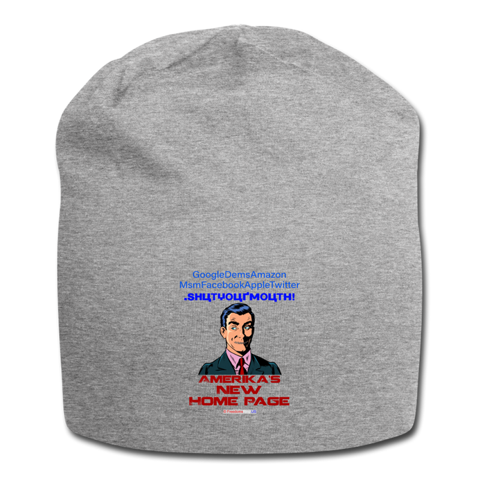 AMERIKA'S NEW HOME PAGE - Jersey Beanie - heather gray