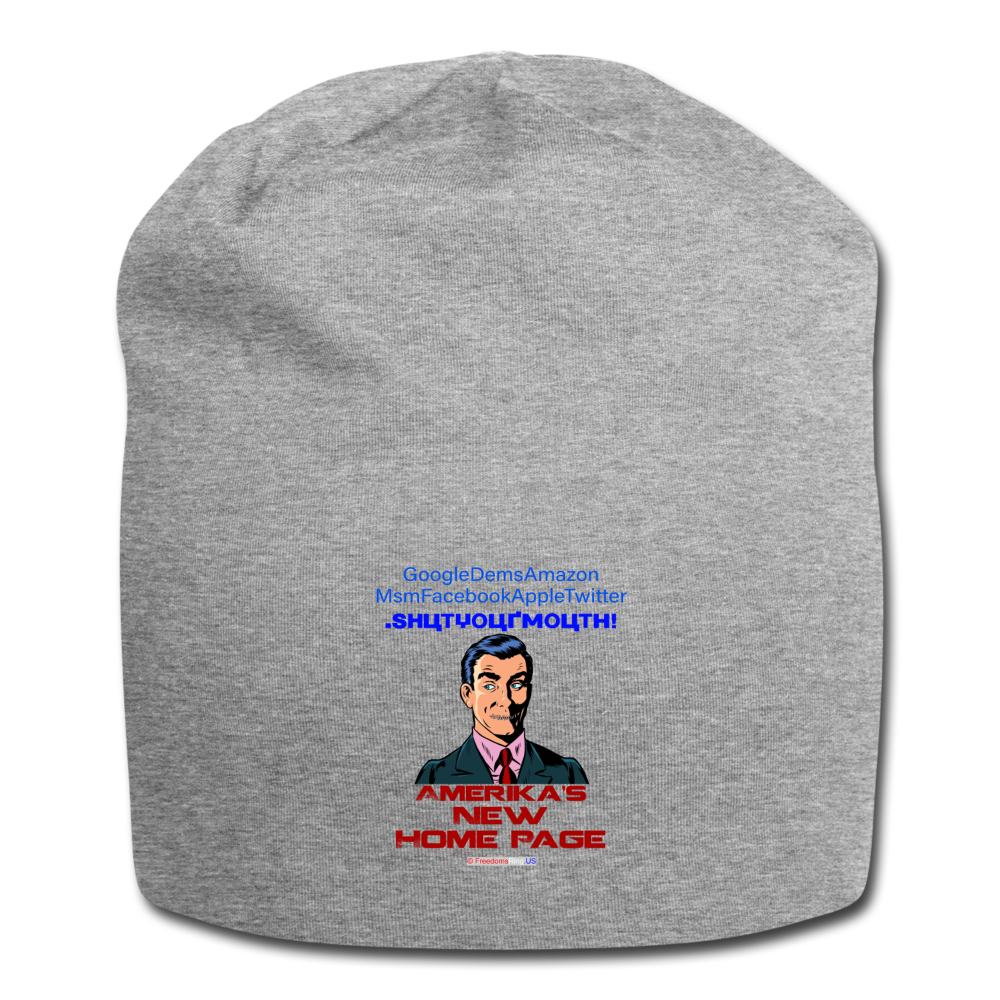 AMERIKA'S NEW HOME PAGE - Jersey Beanie - heather gray