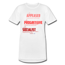 Load image into Gallery viewer, APPEASER, PROGRESSIVE, SOCIALIST - Men’s Long Body Urban Tee - white
