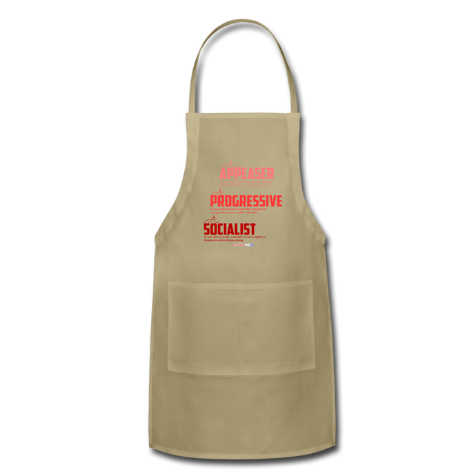 APPEASER, PROGRESSIVE, SOCIALIST - Adjustable Apron - khaki