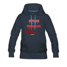 Load image into Gallery viewer, APPEASER, PROGRESSIVE, SOCIALIST - Women’s Premium Hoodie - navy
