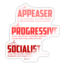 Load image into Gallery viewer, APPEASER, PROGRESSIVE, SOCIALIST - Sticker - white glossy
