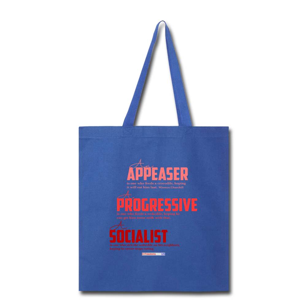 APPEASER, PROGRESSIVE, SOCIALIST - Tote Bag - royal blue