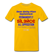 Load image into Gallery viewer, DEM UNITY PLAN - Men&#39;s Premium T-Shirt - sun yellow
