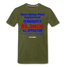 Load image into Gallery viewer, DEM UNITY PLAN - Men&#39;s Premium T-Shirt - olive green
