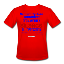 Load image into Gallery viewer, DEM UNITY PLAN - Men’s Moisture Wicking Performance T-Shirt - red
