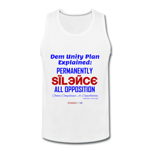 Load image into Gallery viewer, DEM UNITY PLAN - Men’s Premium Tank - white
