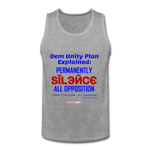 Load image into Gallery viewer, DEM UNITY PLAN - Men’s Premium Tank - heather gray
