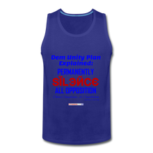 Load image into Gallery viewer, DEM UNITY PLAN - Men’s Premium Tank - royal blue
