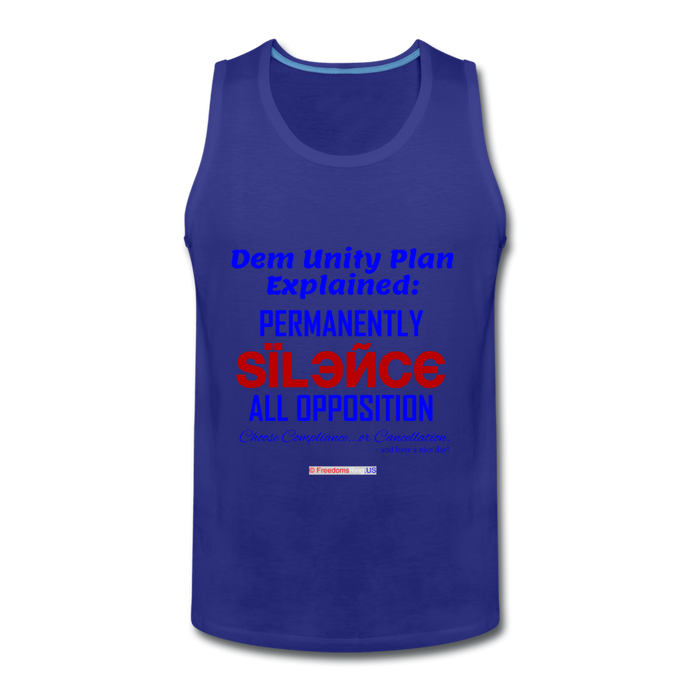 DEM UNITY PLAN - Men’s Premium Tank - royal blue