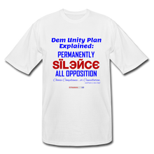 Load image into Gallery viewer, DEM UNITY PLAN - Men&#39;s Tall T-Shirt - white
