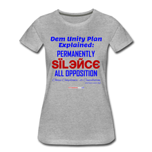 Load image into Gallery viewer, DEM UNITY PLAN - Women’s Premium T-Shirt - heather gray
