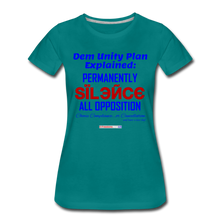 Load image into Gallery viewer, DEM UNITY PLAN - Women’s Premium T-Shirt - teal
