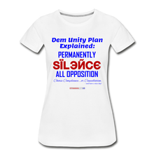 Load image into Gallery viewer, DEM UNITY PLAN - Women’s Premium Organic T-Shirt - white
