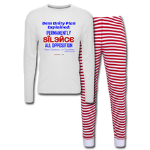 Load image into Gallery viewer, DEM UNITY PLAN - Unisex Pajama Set - white/red stripe
