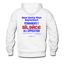 Load image into Gallery viewer, DEM UNITY PLAN - Men’s Premium Hoodie - white
