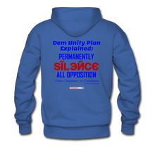 Load image into Gallery viewer, DEM UNITY PLAN - Men’s Premium Hoodie - royalblue
