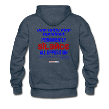 Load image into Gallery viewer, DEM UNITY PLAN - Men’s Premium Hoodie - heather denim
