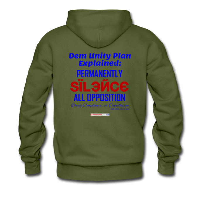 DEM UNITY PLAN - Men’s Premium Hoodie - olive green