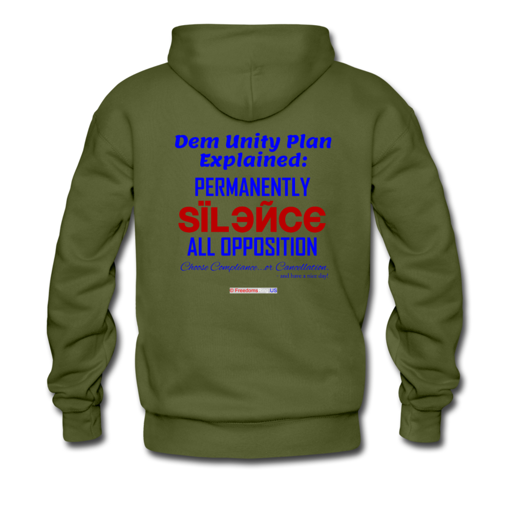 DEM UNITY PLAN - Men’s Premium Hoodie - olive green