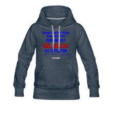 Load image into Gallery viewer, DEM UNITY PLAN - Women’s Premium Hoodie - heather denim
