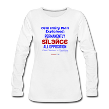 Load image into Gallery viewer, DEM UNITY PLAN - Women&#39;s Premium Long Sleeve T-Shirt - white
