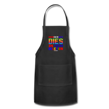 Load image into Gallery viewer, DEMOCRACY DIES IN DEM DELETION - Adjustable Apron - black
