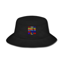 Load image into Gallery viewer, DEMOCRACY DIES IN DEM DELETION - Bucket Hat - black
