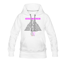 Load image into Gallery viewer, DEMSPEAK TRANSLATED - Women’s Premium Hoodie - white
