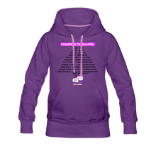 Load image into Gallery viewer, DEMSPEAK TRANSLATED - Women’s Premium Hoodie - purple
