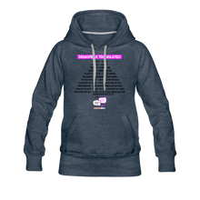 Load image into Gallery viewer, DEMSPEAK TRANSLATED - Women’s Premium Hoodie - heather denim
