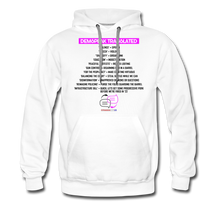 Load image into Gallery viewer, DEMSPEAK TRANSLATED - Men’s Premium Hoodie - white
