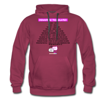 Load image into Gallery viewer, DEMSPEAK TRANSLATED - Men’s Premium Hoodie - burgundy
