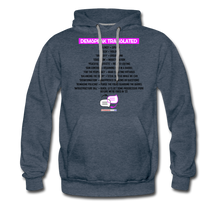 Load image into Gallery viewer, DEMSPEAK TRANSLATED - Men’s Premium Hoodie - heather denim
